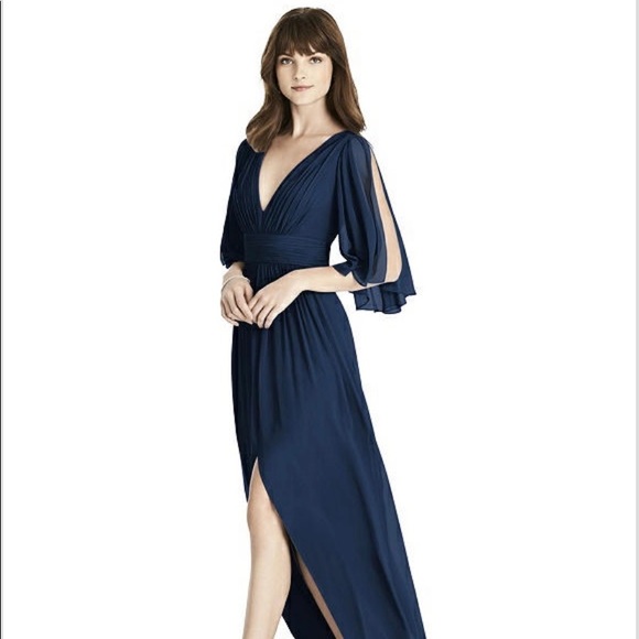 After Six Bridesmaids Dress Midnight Blue - Picture 2 of 4